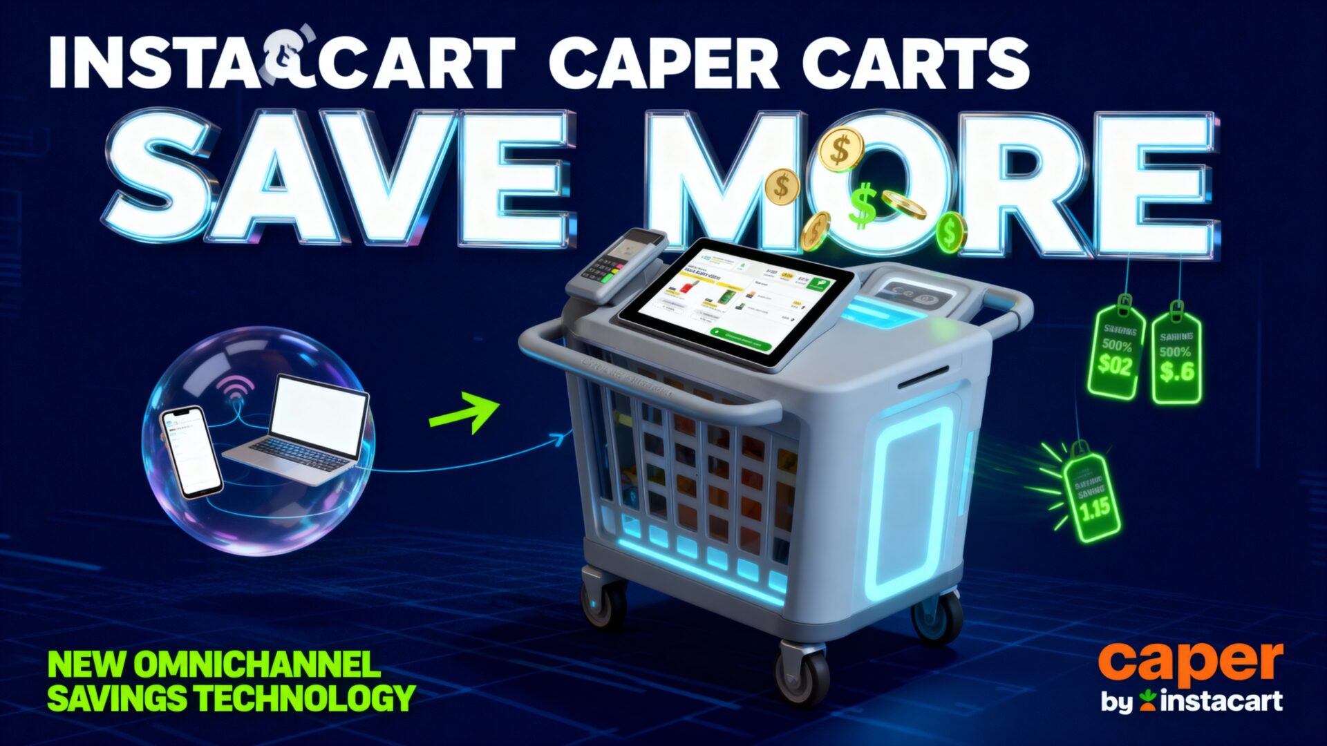 Instacart Caper Carts Roll Out New Omnichannel Capabilities for More Savings in Every Aisle